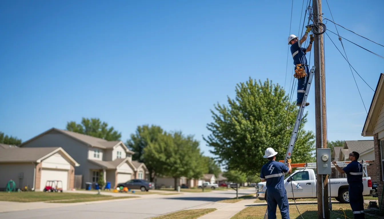 Residential electrician providing installation services in Newhall, CA